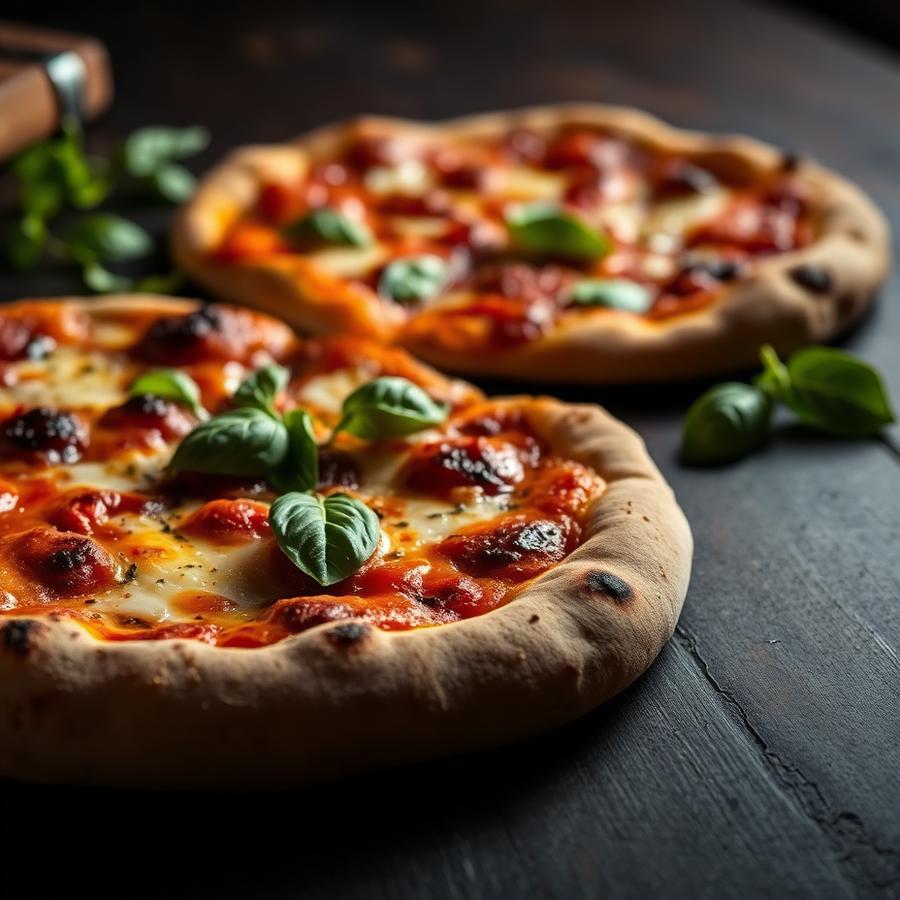 Pizza cuite au four du restaurant P’TIT PARIS