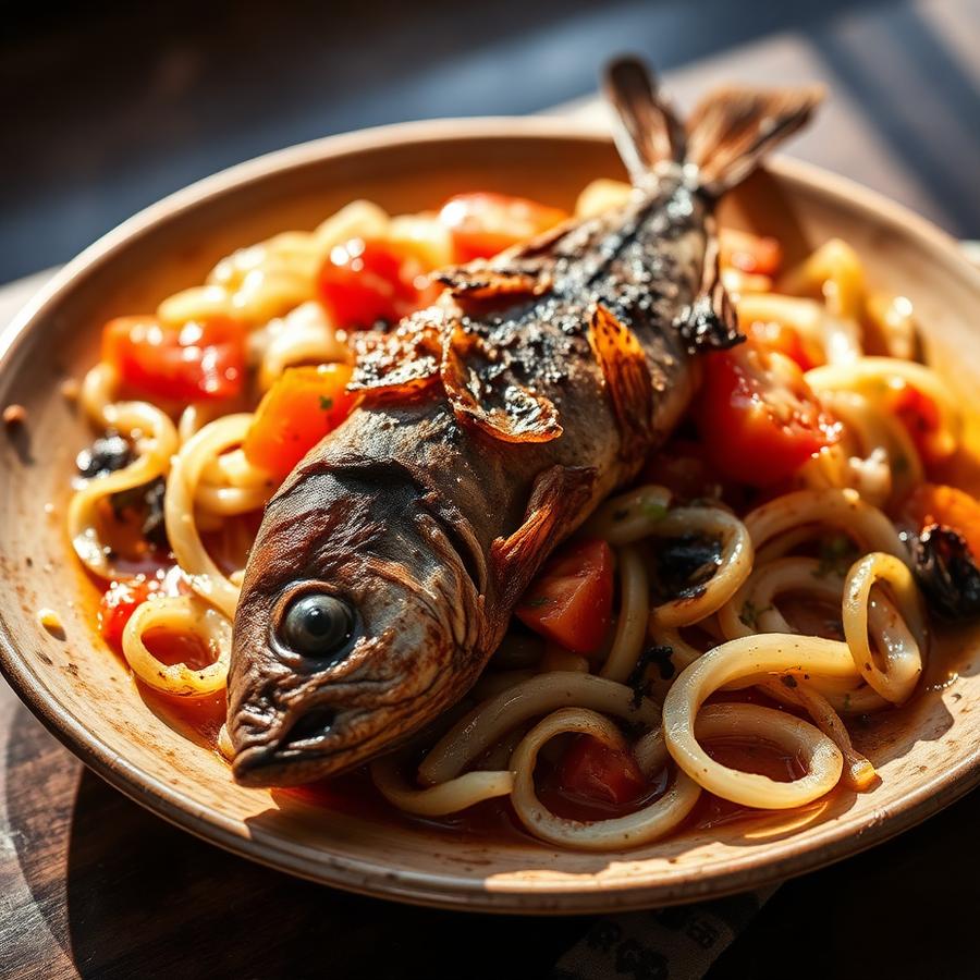 Attiéké poisson